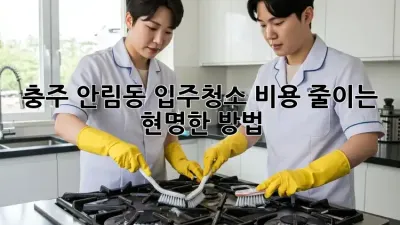 충주 안림동 입주청소, 비용 줄이는 현명한 방법!